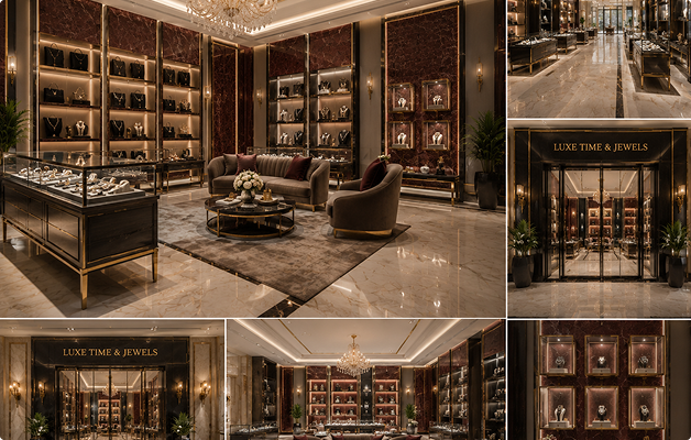 Luxury jewelry boutique